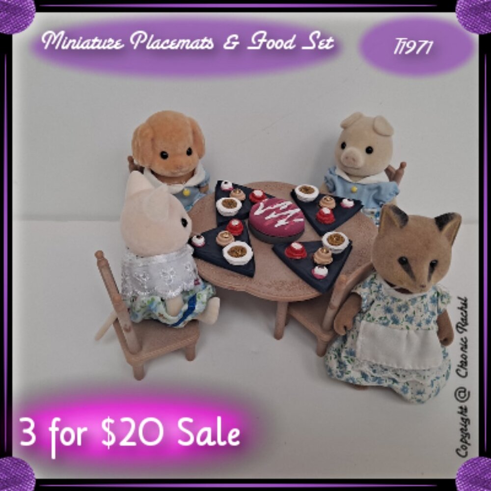 5-Piece Glued Together Navy Blue Triangle Dessert Plates